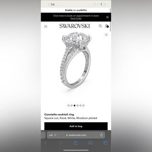 Swarovski cocktail ring